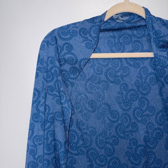 NWT Woolrich Womens Journey Wrap Blue Patterned Lightweight Versatile 27"x80" - Picture 5 of 5